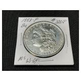 1888-P Morgan Silver Dollar MS63