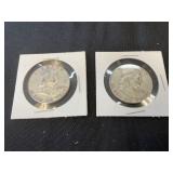 1961 and 1963 Franklin Half Dollar Coins