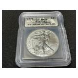 2021 Silver Eagle ICG MS70 Coin