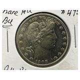 1908-O Barber 50 Cent Piece