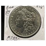 1902-O Morgan Silver Dollar, MS64 Grade