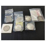 Seven U.S. Silver Coins