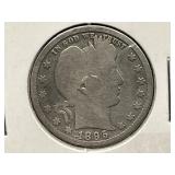 1895-P Barber Quarter Dollar Coin