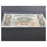 Western Exchange $5 Bank Note, 1850s