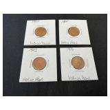 Four Indian Head Cents (1900-1906)
