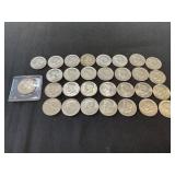 30 Kennedy Half Dollars