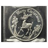 1 Troy Ounce Rudolph Silver Round