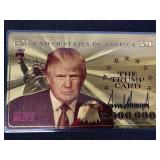 5M Gold-Plated Trump Card Serial #1