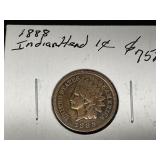 1888 Indian Head One Cent Coin