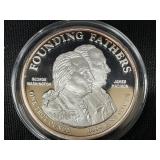 1987 Founding Fathers 1 Oz Silver Coin