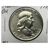 1949-D Silver Franklin Half Dollar