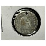 1853-O Seated Half Dime with Arrows