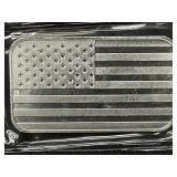 1 Oz. Silver Bar U.S. Flag