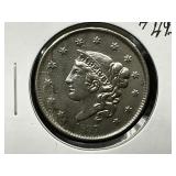 1837 Large Cent Brown