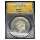 1973-S Eisenhower Proof Silver Dollar