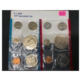 1977 P and D U.S. Mint Uncirculated Sets