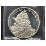 1 Troy Ounce 1994 Santa Silver Round
