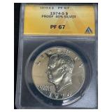 1974-S Eisenhower Proof Silver Dollar