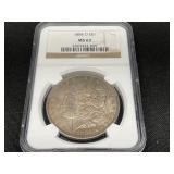1884-O Morgan Silver Dollar, NGC MS63