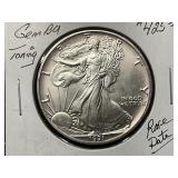 1991 American Silver Eagle Dollar *TONING*