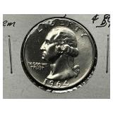 1964-D Silver Washington Quarter