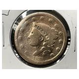 1838 Large Cent US Copper Coin