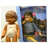 Porcelain Twin Dolls and Daisy Kingdom Doll