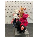 5 TY Beanie Babies with Tags