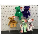 Five Ty Beanie Babies Bears