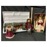 Porcelain Dolls and Holiday Garland Collection