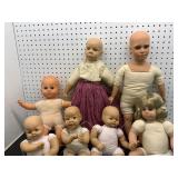 Vinyl Dolls with Cloth Bodies