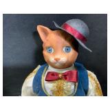 Kingstate Porcelain Cat Figurine,Golden Keepsake D