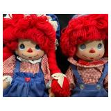 Precious Moments Raggedy Ann & Andy Dolls