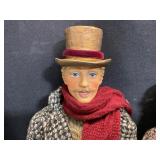 Four Victorian-Style Caroler Figures