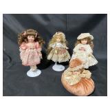 Four Porcelain Dolls