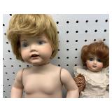 Porcelain Dolls with Wigs