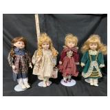 Four Porcelain Dolls