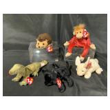 5 Ty Beanie Babies Plush Toys