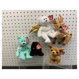 5 Ty Beanie Babies with Tags
