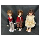Three 13-Inch Effanbee Dolls