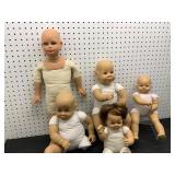 5 Baby Dolls, Various Makers
