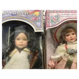 Two Porcelain Dolls: Samantha and Christina