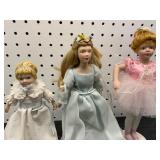 Three Porcelain Dolls