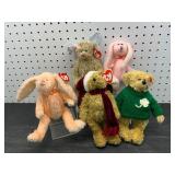 5 Ty Attic Treasures Plush Animals