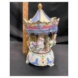 Musical Carousel with Horse Figures