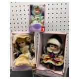 Porcelain Dolls in Original Boxes
