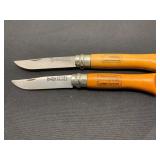 Two Opinel Folding Knives