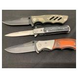 3 Tac-Force Folding Knives