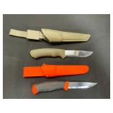 Two Morakniv Knives with Sheaths