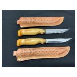 Two Rapala Fillet Knives with Sheaths